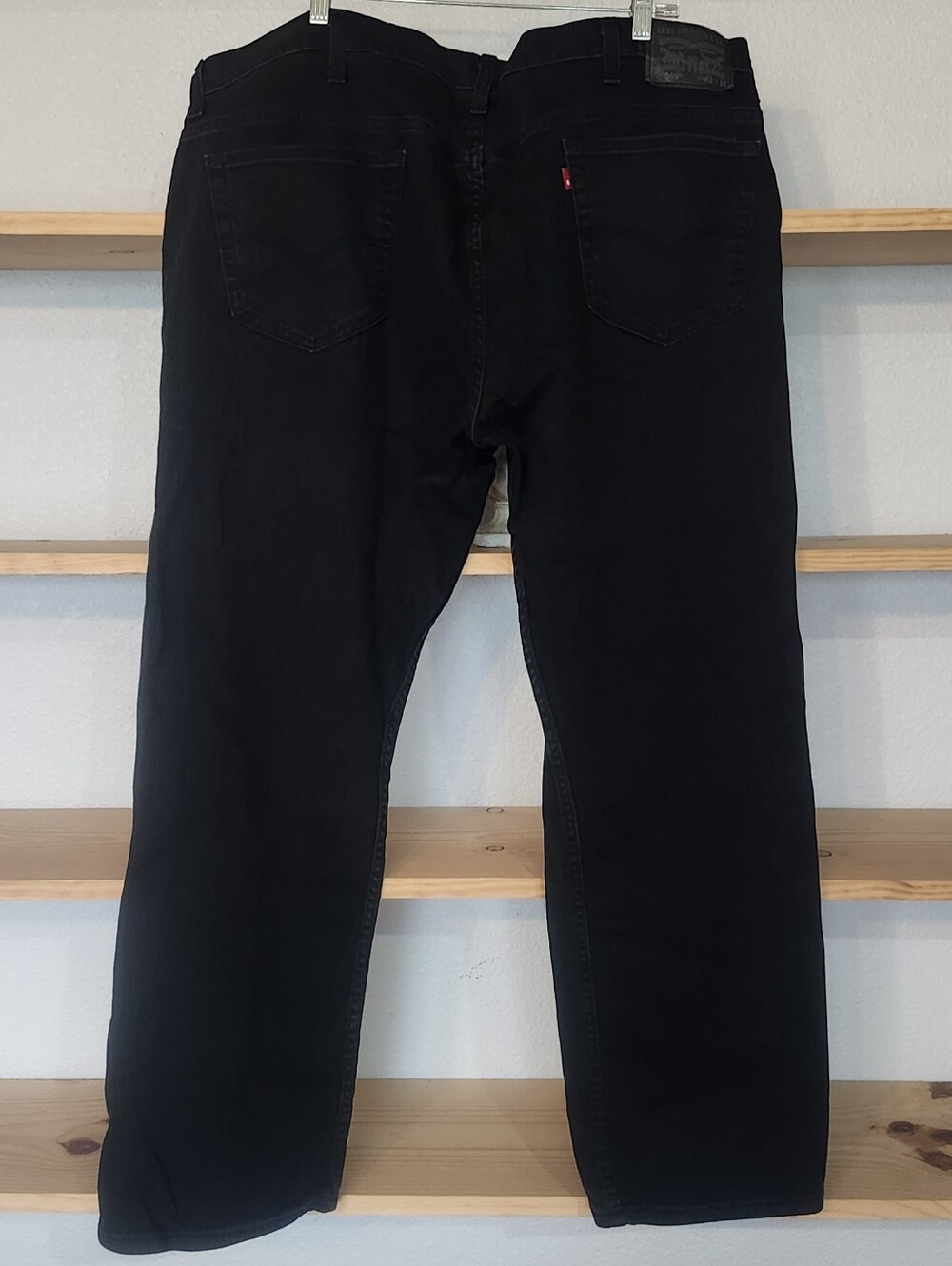 Levi's Black Straight-Leg Men's Jeans 42x32